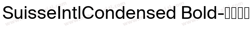 SuisseIntlCondensed Bold字体转换